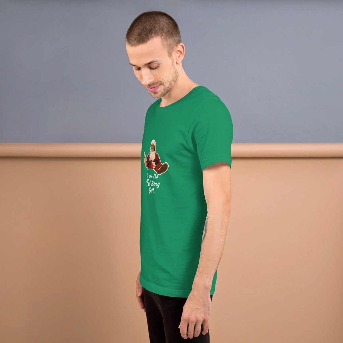 Lewis Capaldi Christmas T-Shirt Unisex 'I'm The Fu*king Gift' Organic Cotton Alcyone213k