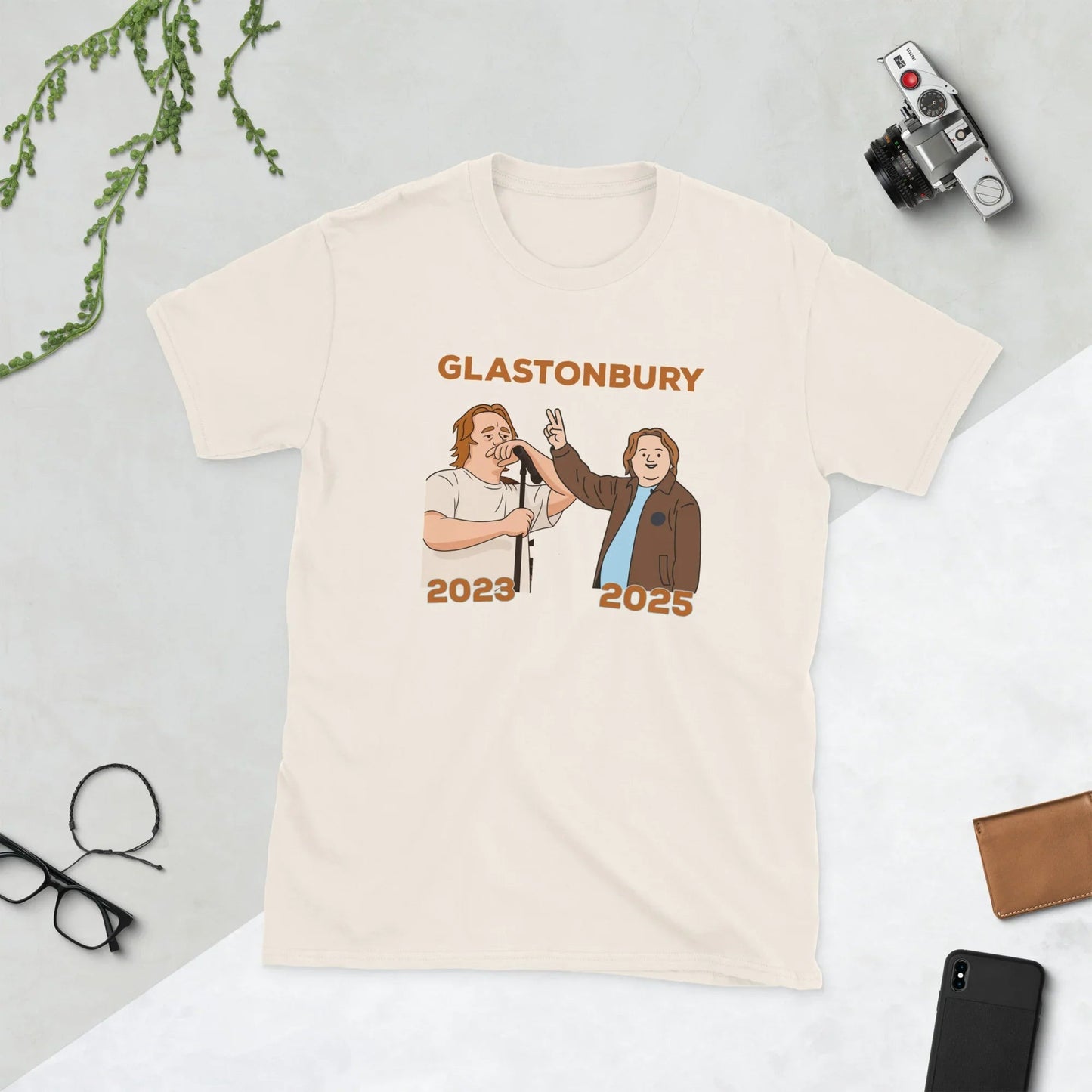 Lewis Capaldi Glastonbury T-Shirt | Sustainable Cotton Unisex Fan Apparel T-shirt Alcyone213k