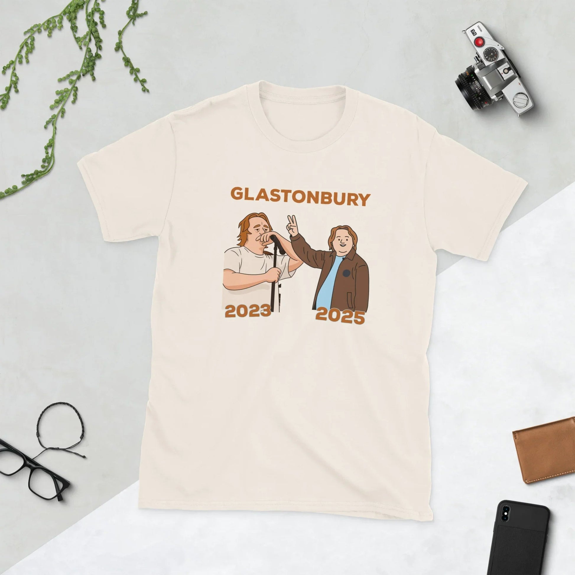 Lewis Capaldi Glastonbury T-Shirt | Sustainable Cotton Unisex Fan Apparel T-shirt Alcyone213k