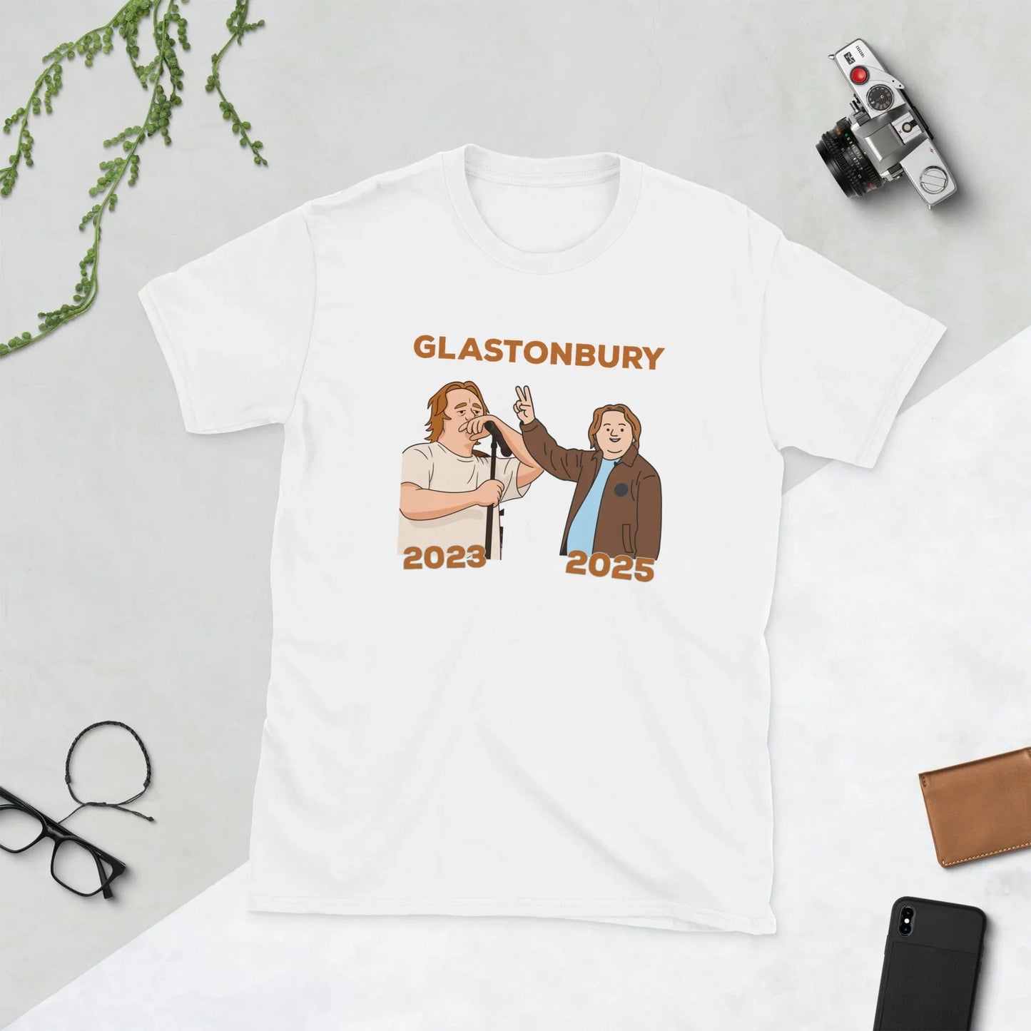 Lewis Capaldi Glastonbury T-Shirt | Sustainable Cotton Unisex Fan Apparel T-shirt Alcyone213k