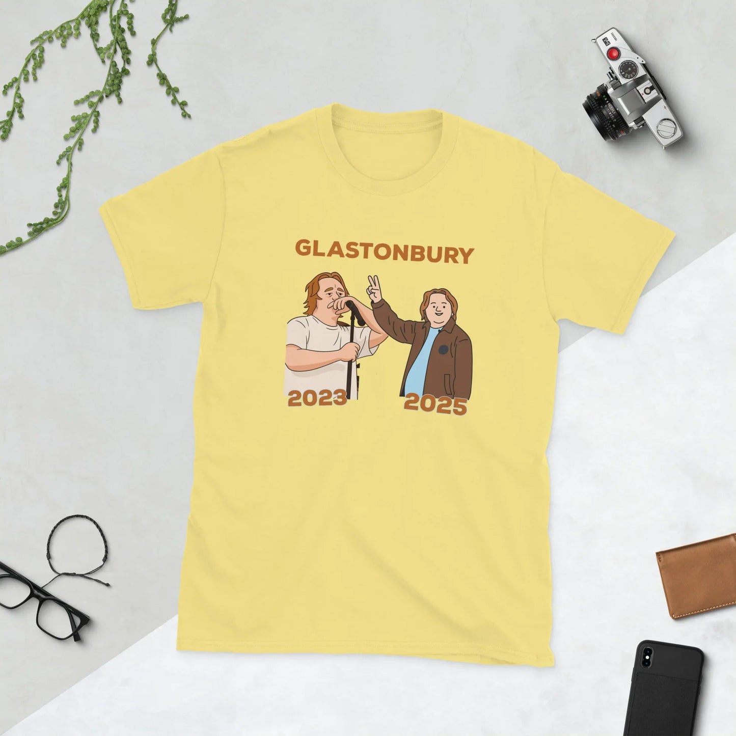 Lewis Capaldi Glastonbury T-Shirt | Sustainable Cotton Unisex Fan Apparel T-shirt Alcyone213k