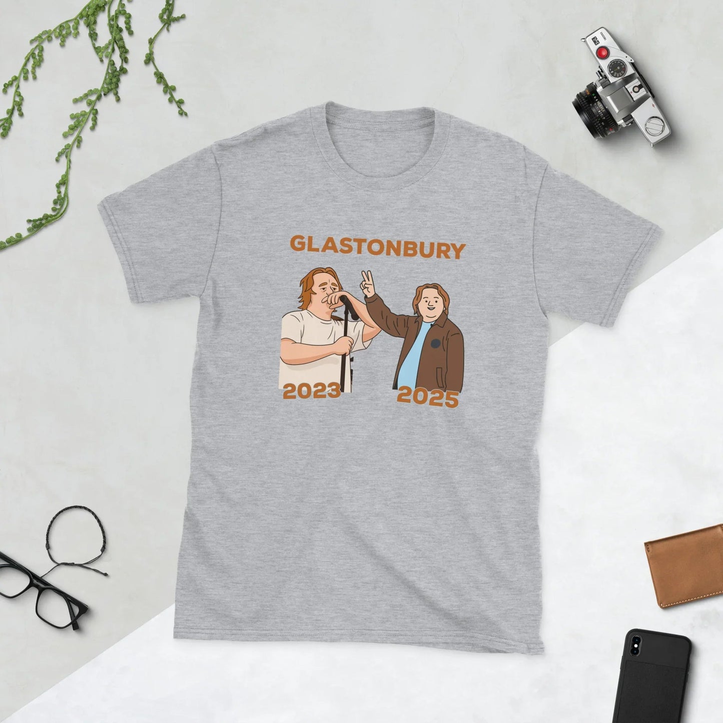 Lewis Capaldi Glastonbury T-Shirt | Sustainable Cotton Unisex Fan Apparel T-shirt Alcyone213k