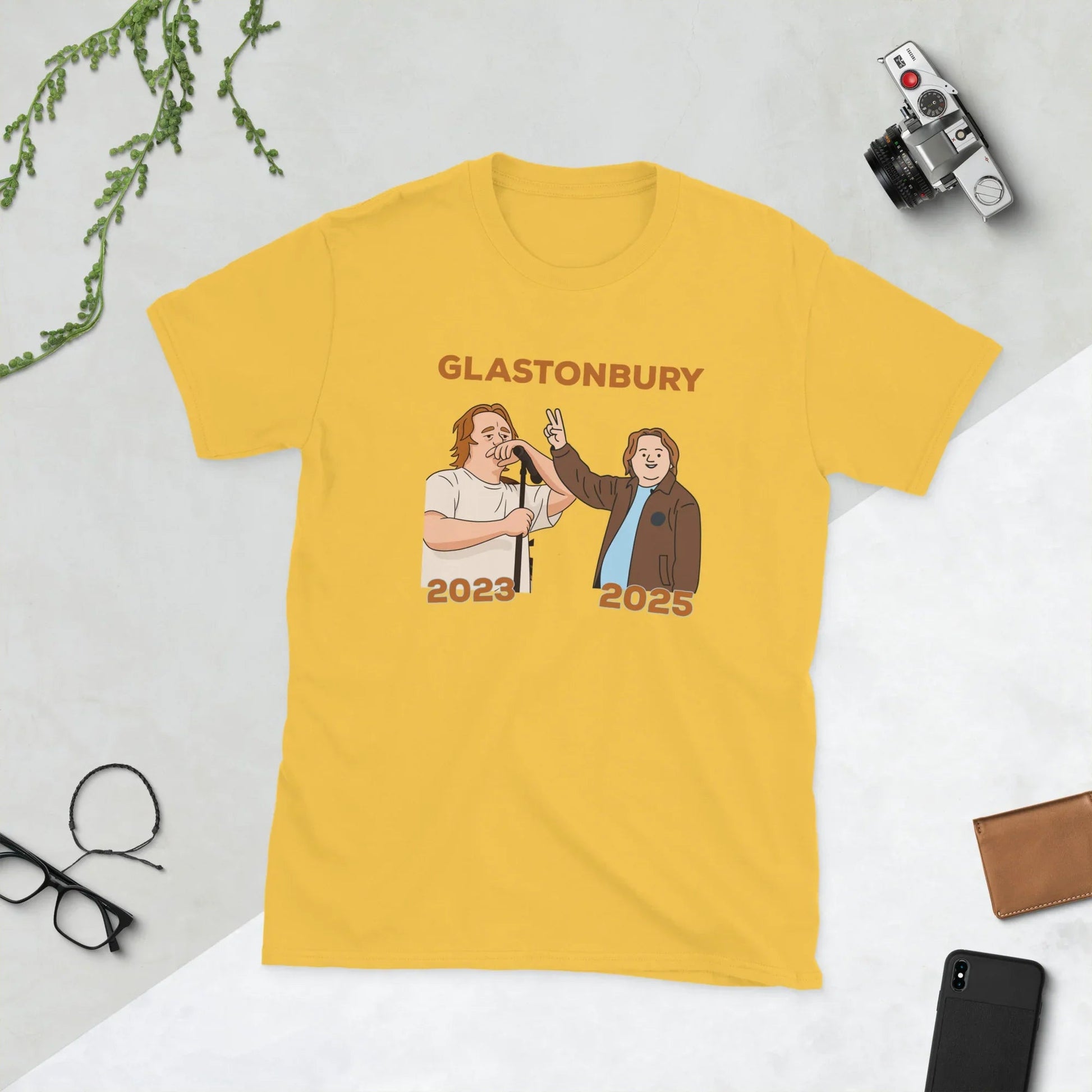 Lewis Capaldi Glastonbury T-Shirt | Sustainable Cotton Unisex Fan Apparel T-shirt Alcyone213k