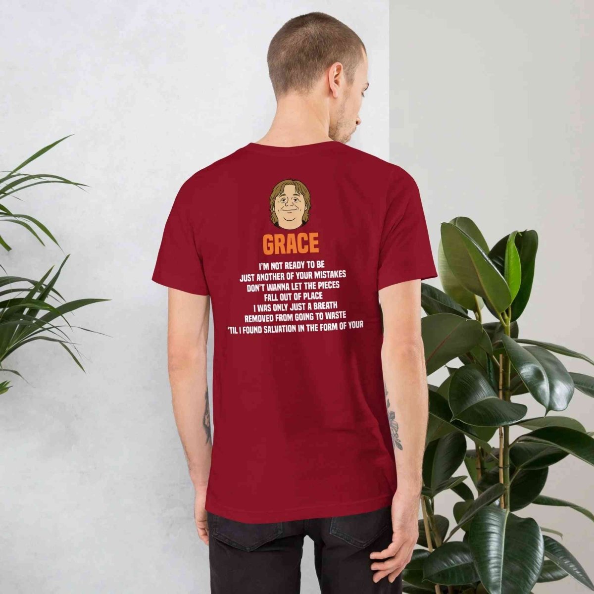 Lewis Capaldi Grace Lyrics T-Shirt | Black Organic Cotton - Alcyone213k