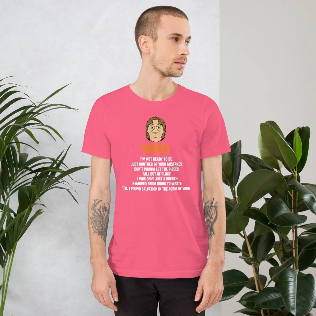 Lewis Capaldi Grace Lyrics T-Shirt | Black Organic Cotton - Alcyone213k