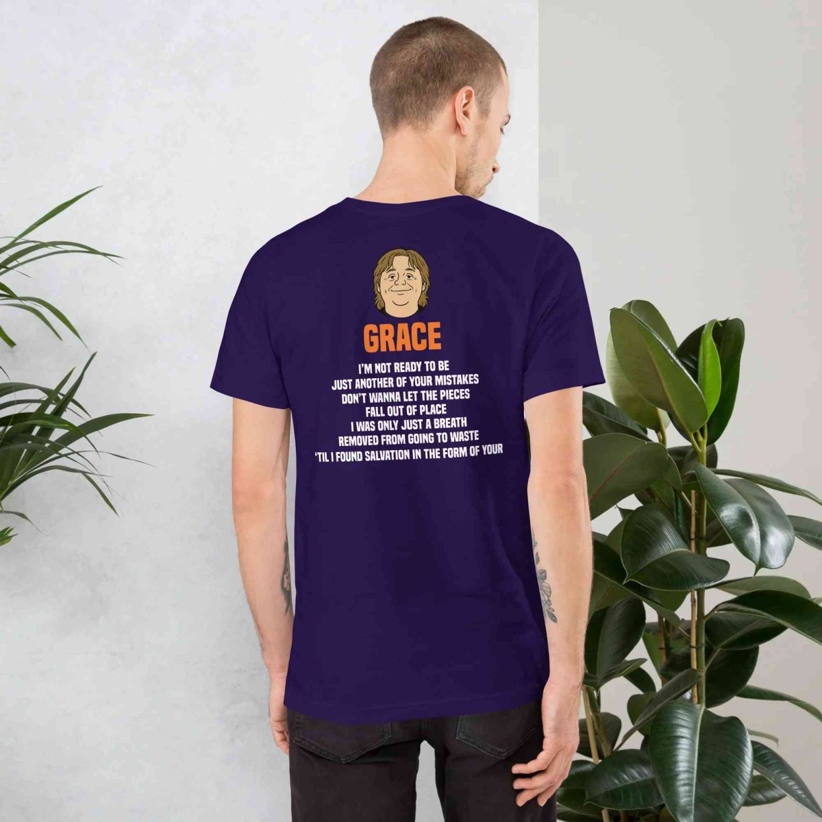 Lewis Capaldi Grace Lyrics T-Shirt | Black Organic Cotton - Alcyone213k
