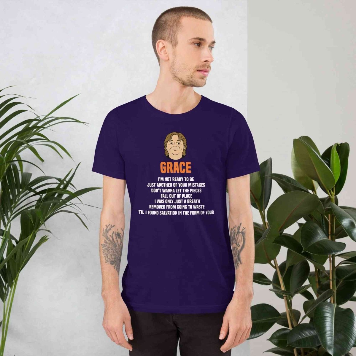 Lewis Capaldi Grace Lyrics T-Shirt | Black Organic Cotton - Alcyone213k