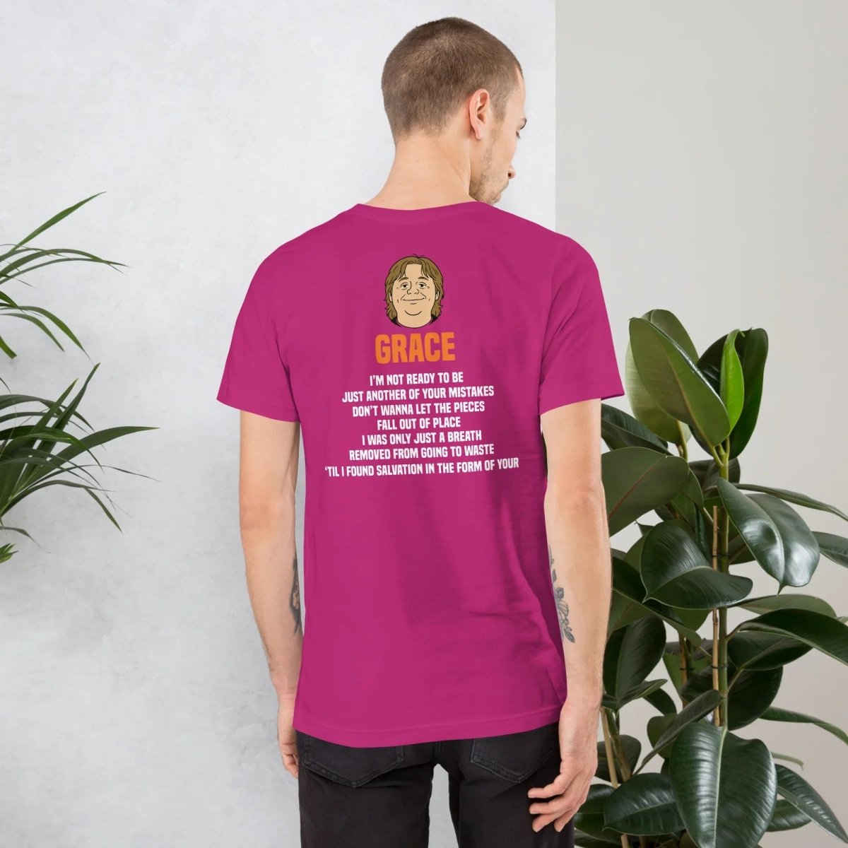 Lewis Capaldi Grace Lyrics T-Shirt | Black Organic Cotton - Alcyone213k