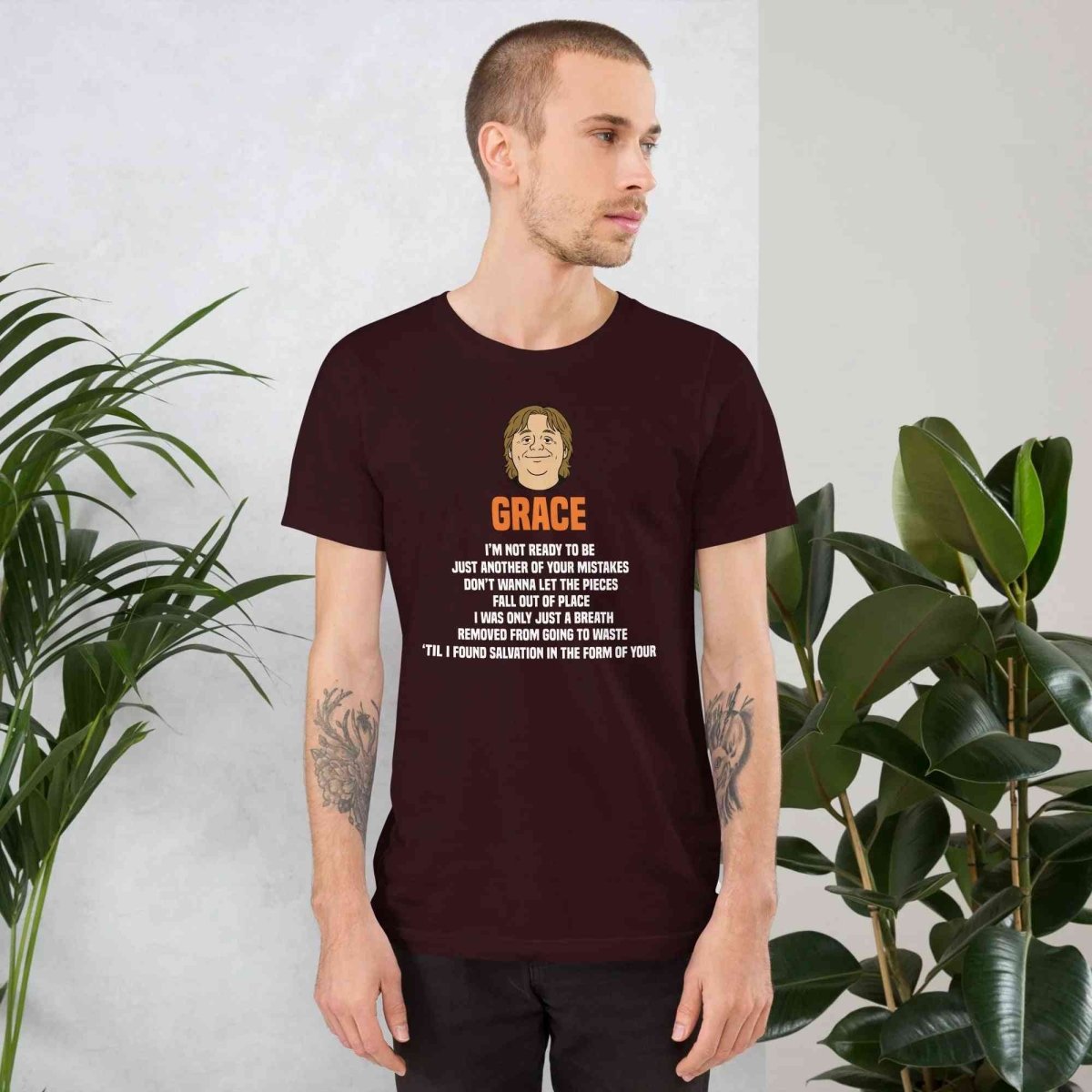 Lewis Capaldi Grace Lyrics T-Shirt | Black Organic Cotton - Alcyone213k