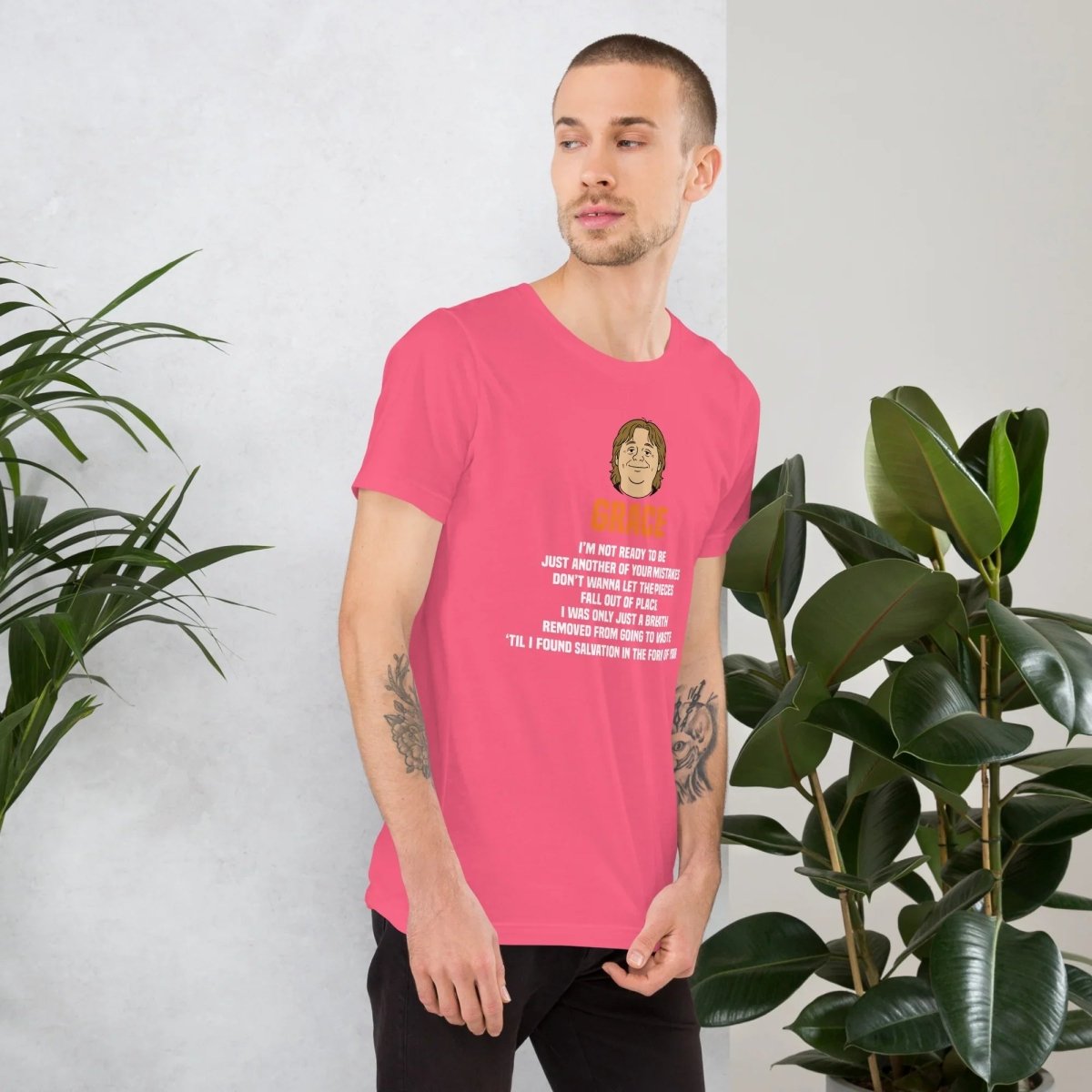 Lewis Capaldi Grace Lyrics T-Shirt | Black Organic Cotton - Alcyone213k