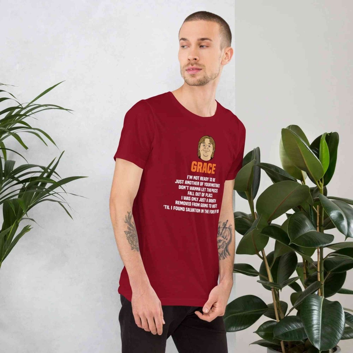 Lewis Capaldi Grace Lyrics T-Shirt | Black Organic Cotton - Alcyone213k