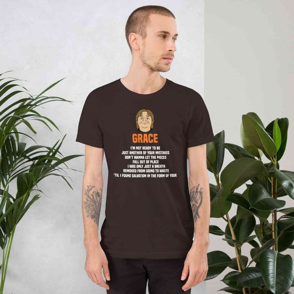 Lewis Capaldi Grace Lyrics T-Shirt | Black Organic Cotton - Alcyone213k