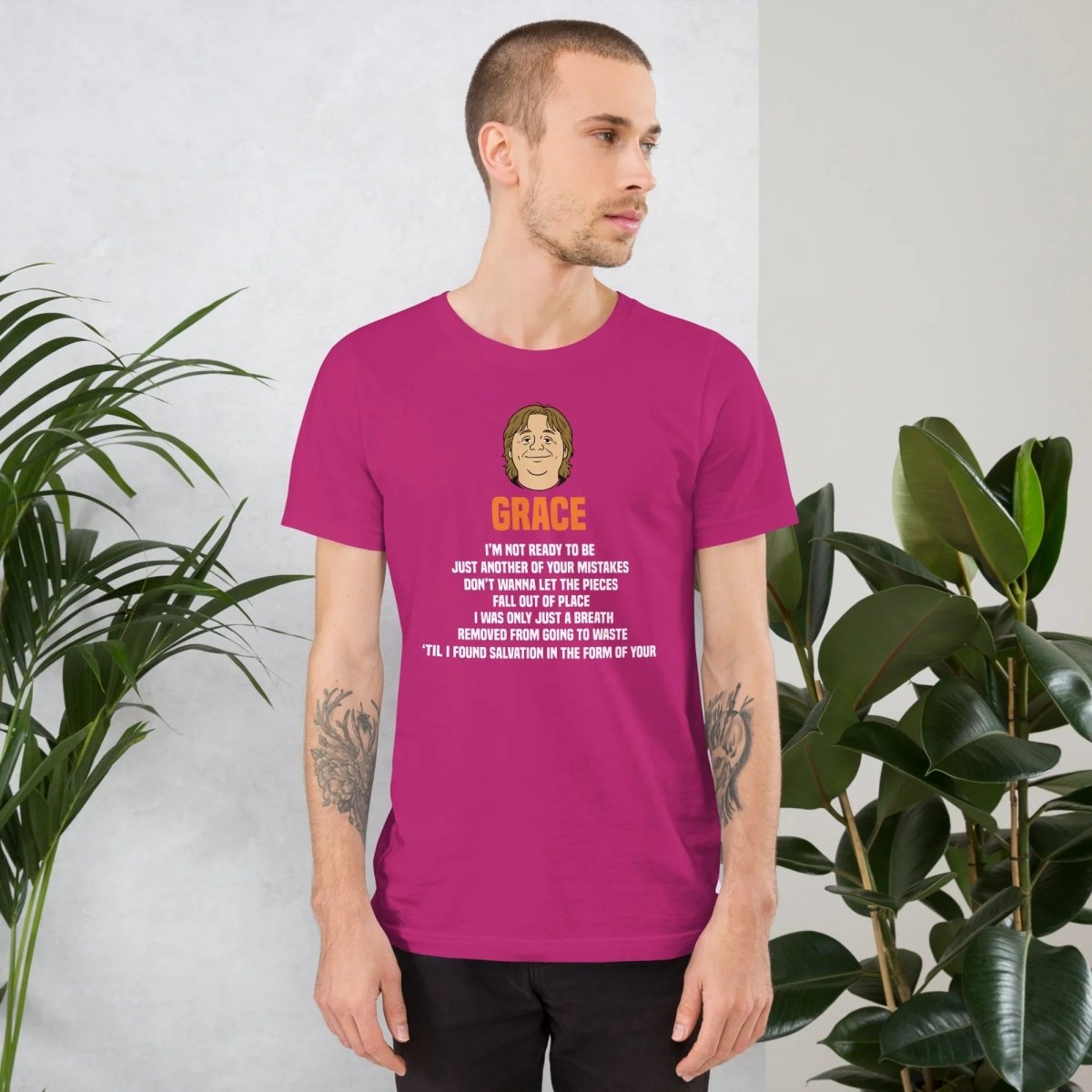 Lewis Capaldi Grace Lyrics T-Shirt | Black Organic Cotton - Alcyone213k