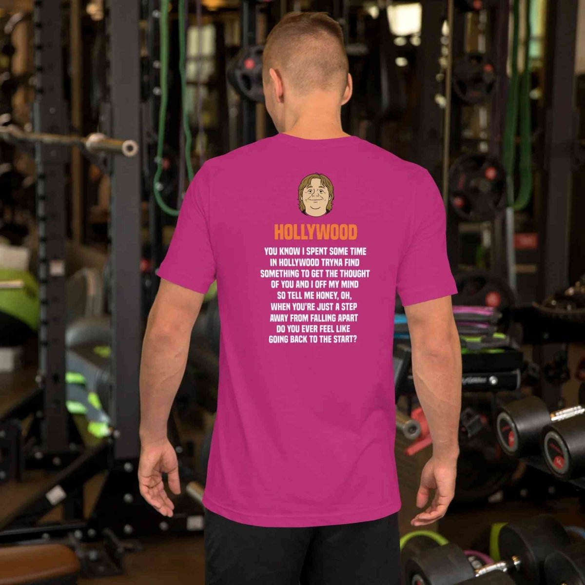 Lewis Capaldi Hollywood Lyrics T-Shirt - Black Sustainable Cotton Unisex Tee - Alcyone213k