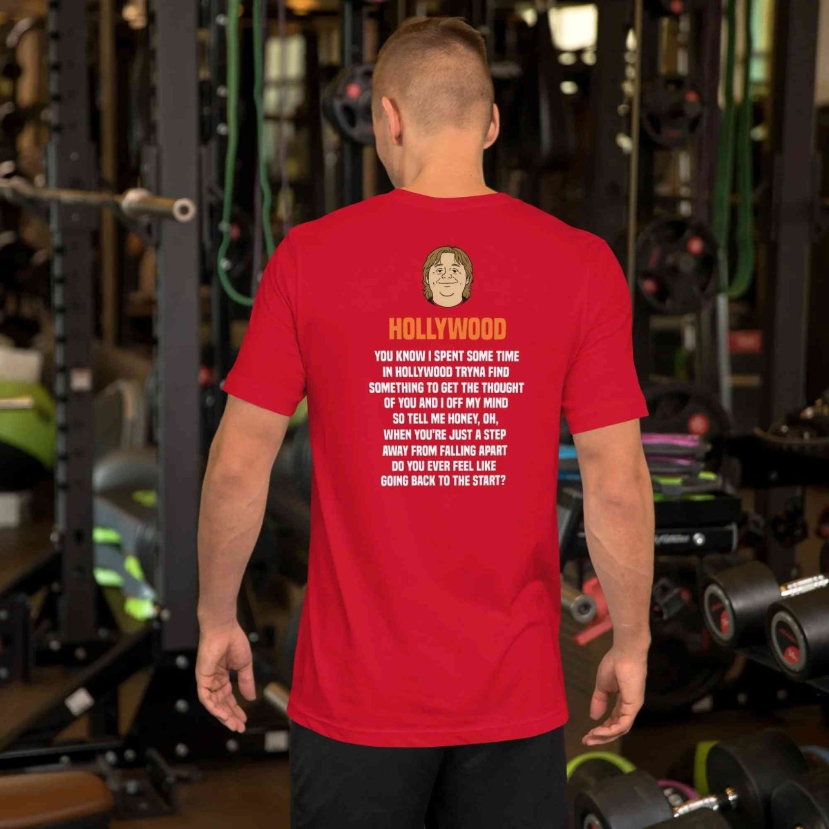 Lewis Capaldi Hollywood Lyrics T-Shirt - Black Sustainable Cotton Unisex Tee - Alcyone213k