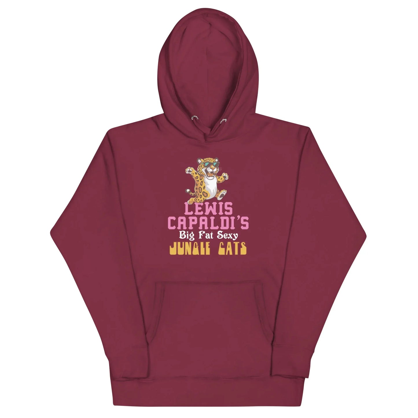 Lewis Capaldi "Big Fat Sexy Jungle Cats" Cotton Blend Hoodie Alcyone213k