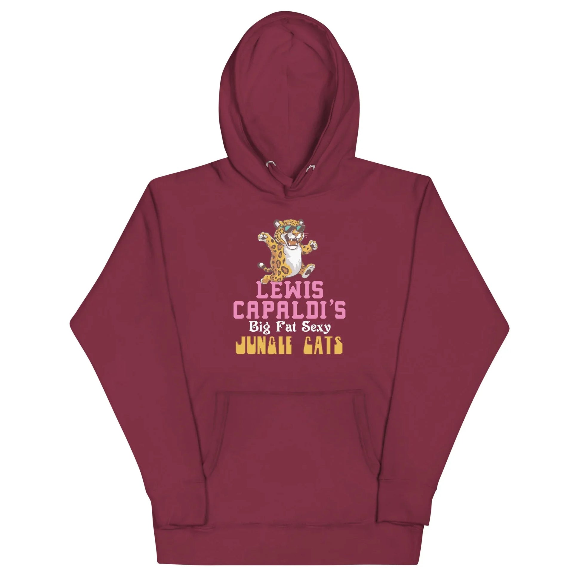 Lewis Capaldi "Big Fat Sexy Jungle Cats" Cotton Blend Hoodie Alcyone213k