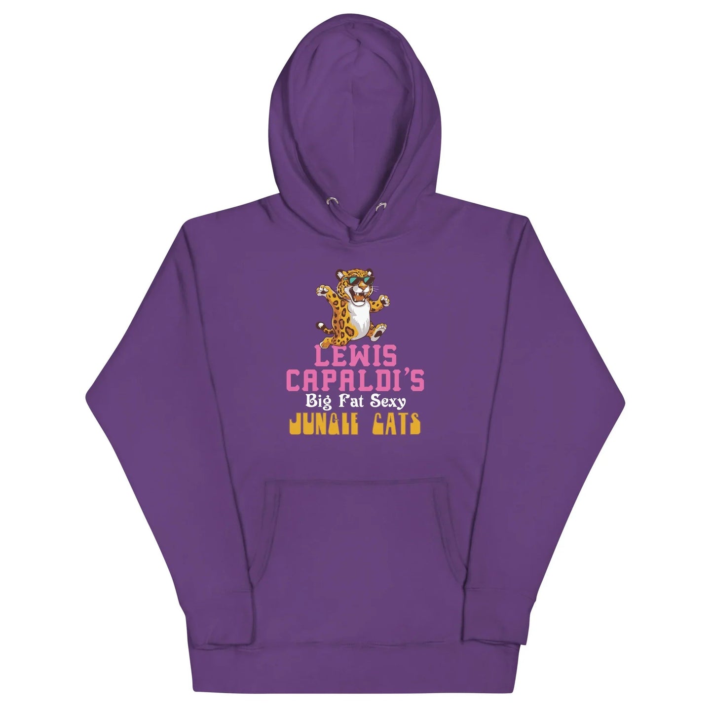 Lewis Capaldi "Big Fat Sexy Jungle Cats" Cotton Blend Hoodie Alcyone213k