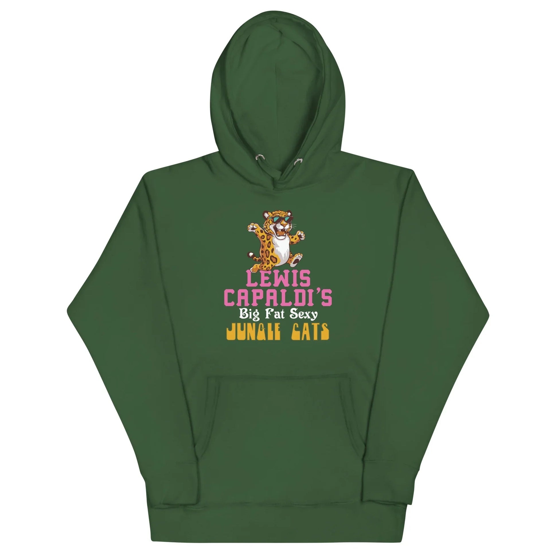 Lewis Capaldi "Big Fat Sexy Jungle Cats" Cotton Blend Hoodie Alcyone213k