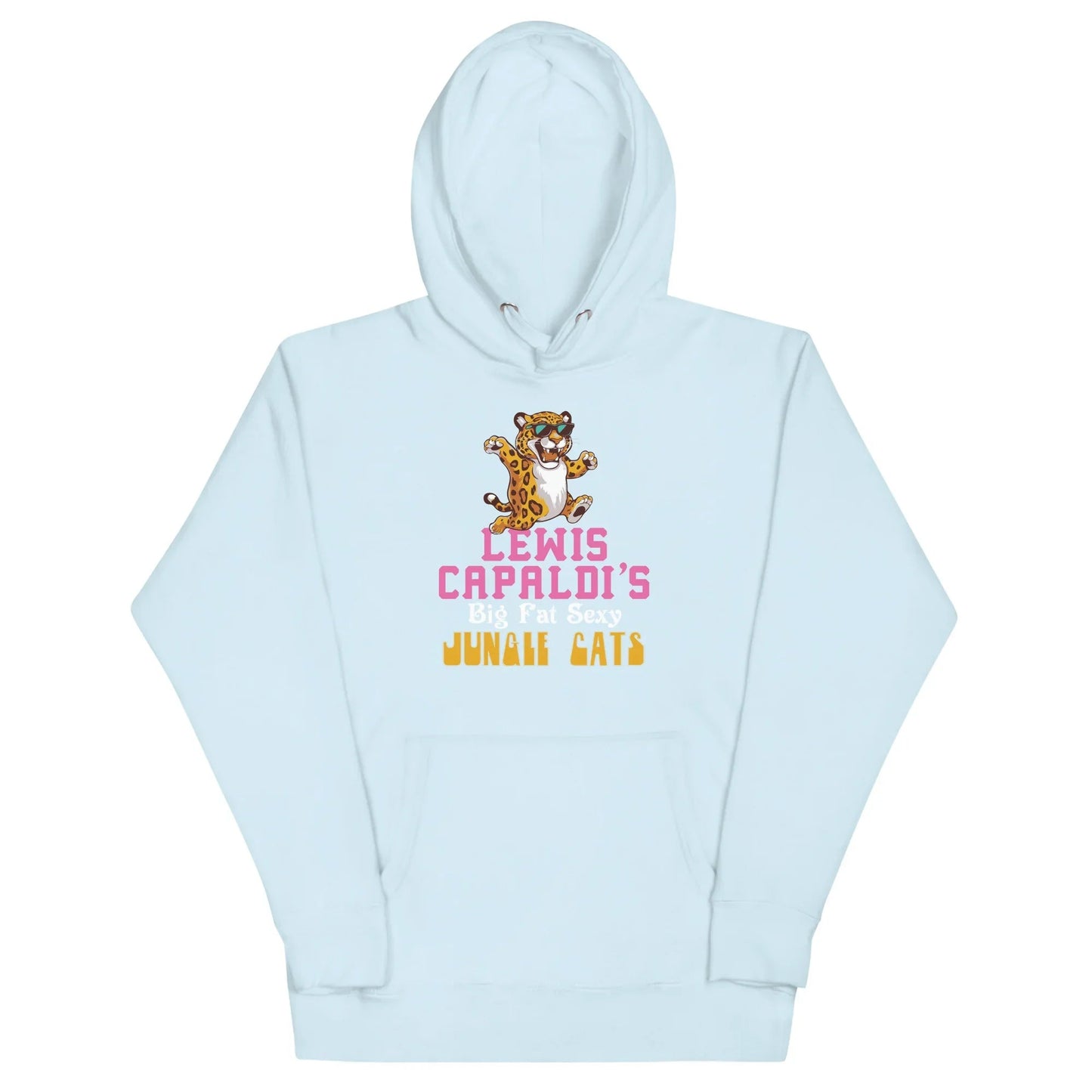 Lewis Capaldi "Big Fat Sexy Jungle Cats" Cotton Blend Hoodie Alcyone213k