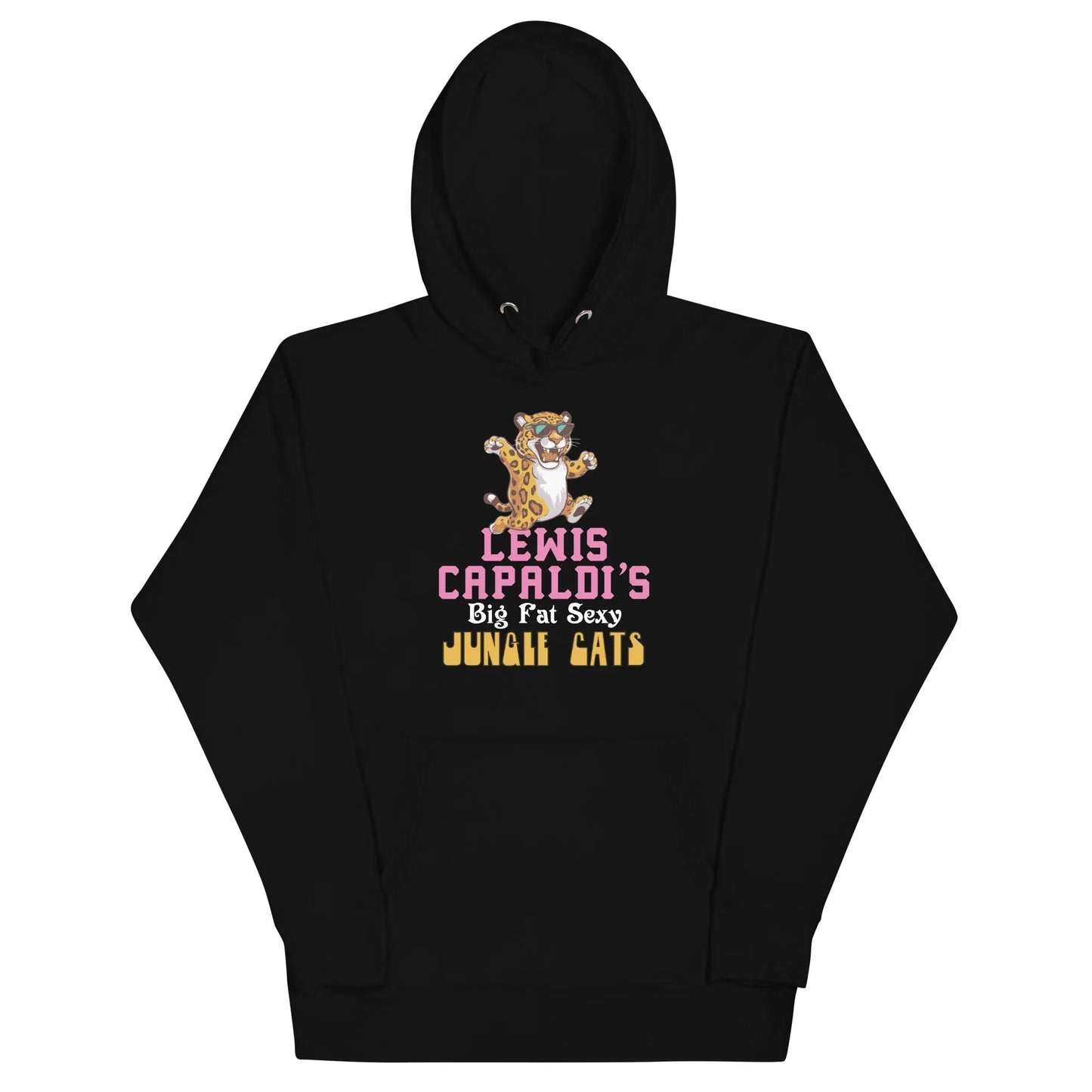 Lewis Capaldi "Big Fat Sexy Jungle Cats" Cotton Blend Hoodie Alcyone213k