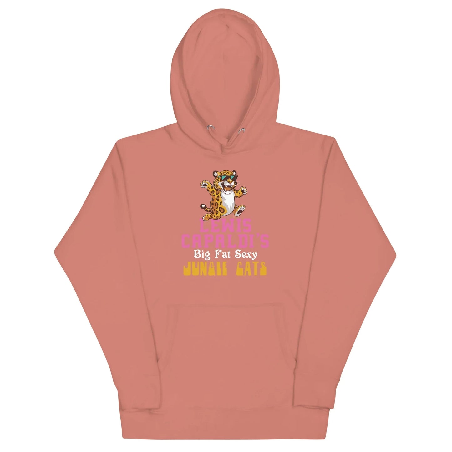 Lewis Capaldi "Big Fat Sexy Jungle Cats" Cotton Blend Hoodie Alcyone213k