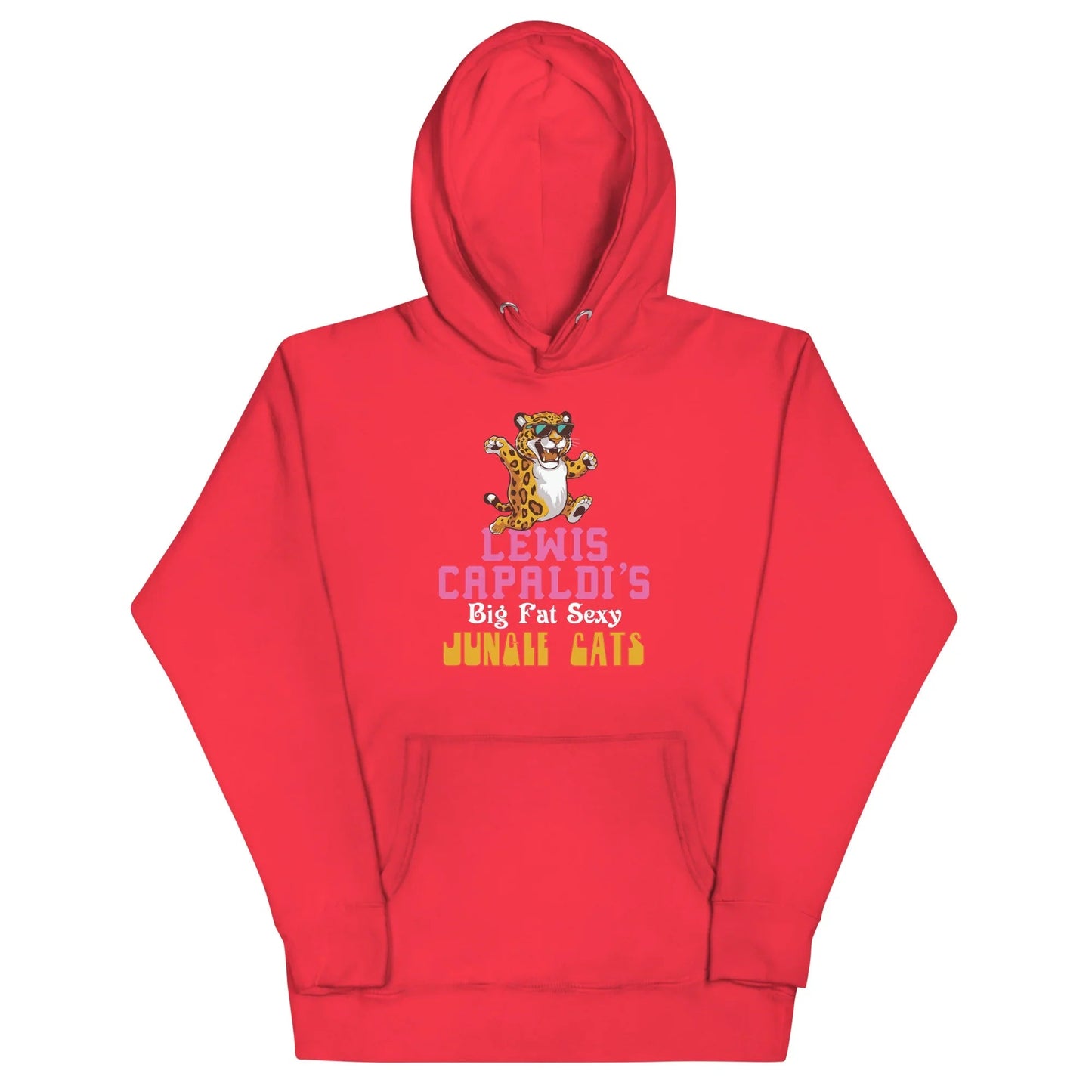 Lewis Capaldi "Big Fat Sexy Jungle Cats" Cotton Blend Hoodie Alcyone213k