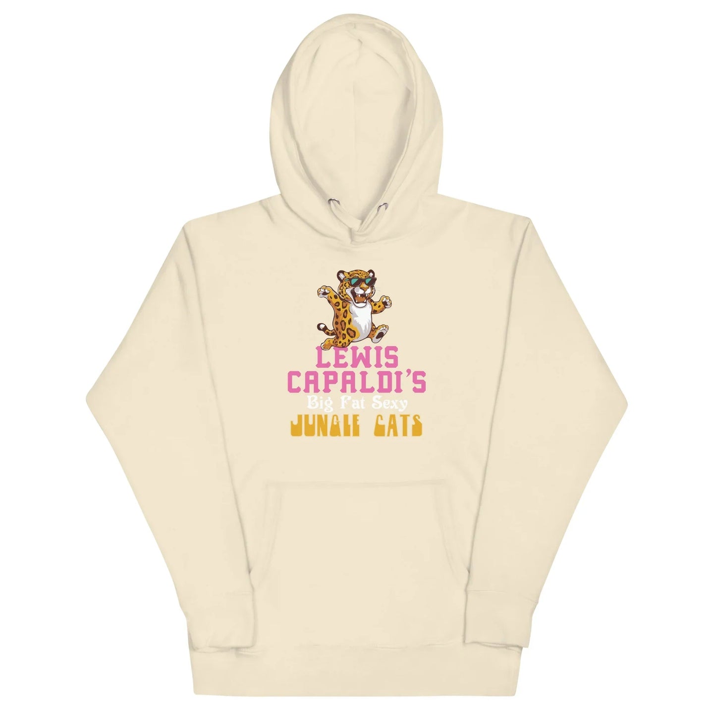Lewis Capaldi "Big Fat Sexy Jungle Cats" Cotton Blend Hoodie Alcyone213k