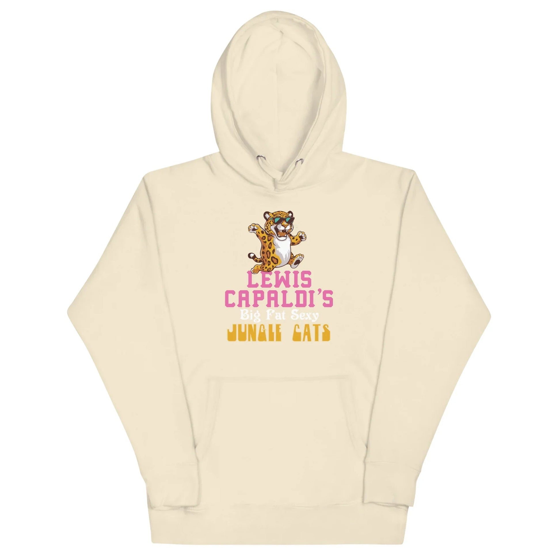Lewis Capaldi "Big Fat Sexy Jungle Cats" Cotton Blend Hoodie Alcyone213k
