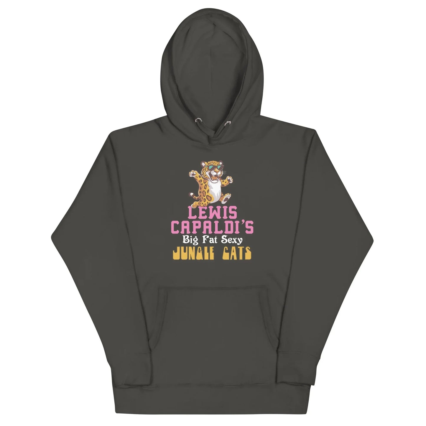 Lewis Capaldi "Big Fat Sexy Jungle Cats" Cotton Blend Hoodie Alcyone213k