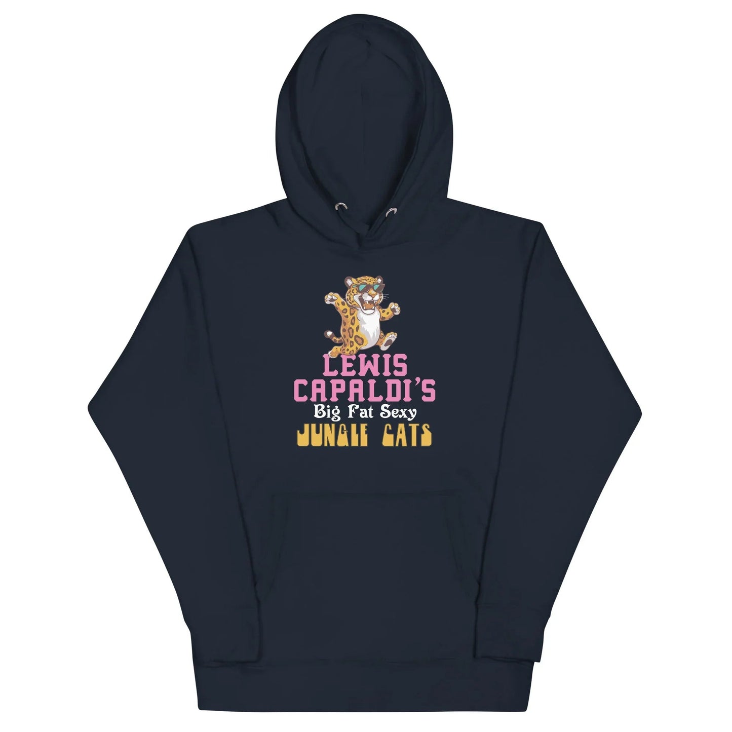 Lewis Capaldi "Big Fat Sexy Jungle Cats" Cotton Blend Hoodie Alcyone213k