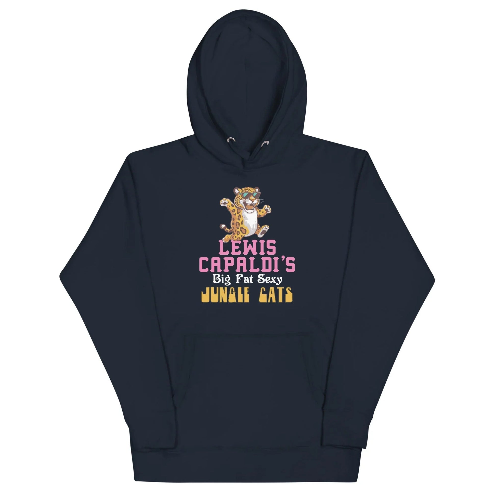 Lewis Capaldi "Big Fat Sexy Jungle Cats" Cotton Blend Hoodie Alcyone213k