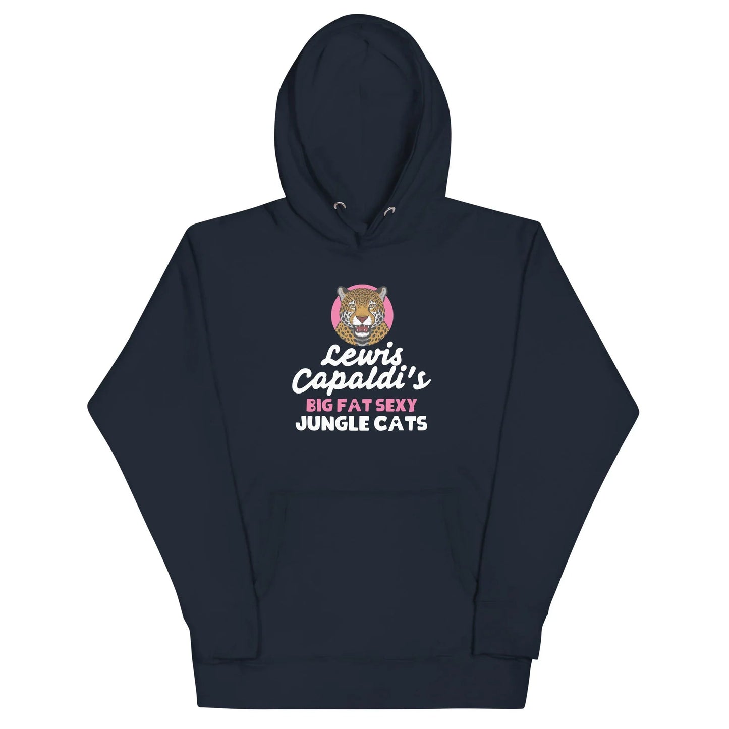 Lewis Capaldi Big Fat Sexy Jungle Cats Hoodie - Black Unisex Cotton Blend Alcyone213k