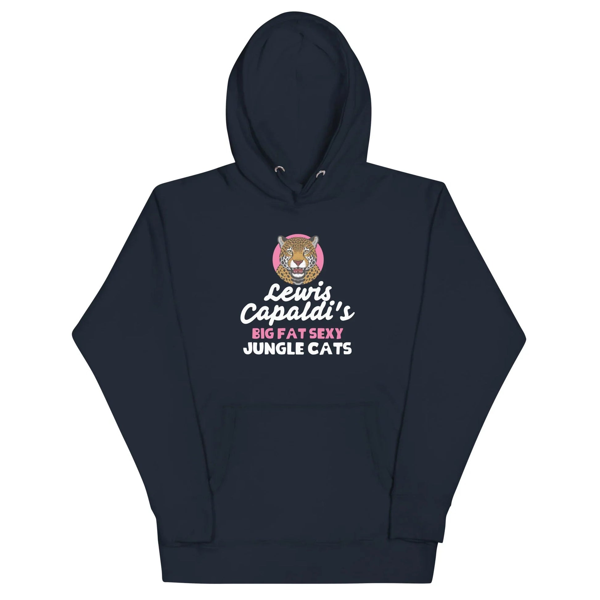 Lewis Capaldi Big Fat Sexy Jungle Cats Hoodie - Black Unisex Cotton Blend Alcyone213k