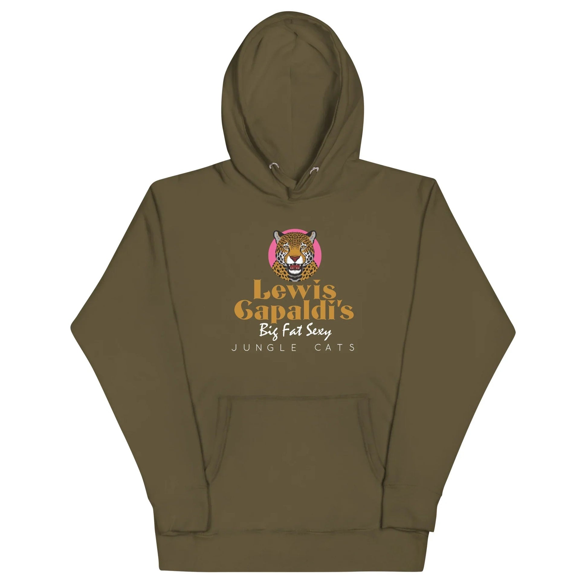 Lewis Capaldi "Big Fat Sexy Jungle Cats" Graphic Hoodie - Unisex Cotton Fleece Alcyone213k