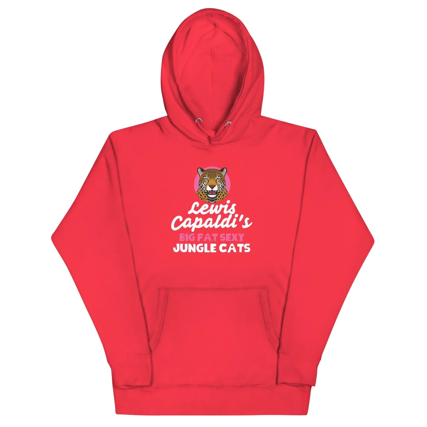 Lewis Capaldi Big Fat Sexy Jungle Cats Hoodie - Black Unisex Cotton Blend Alcyone213k