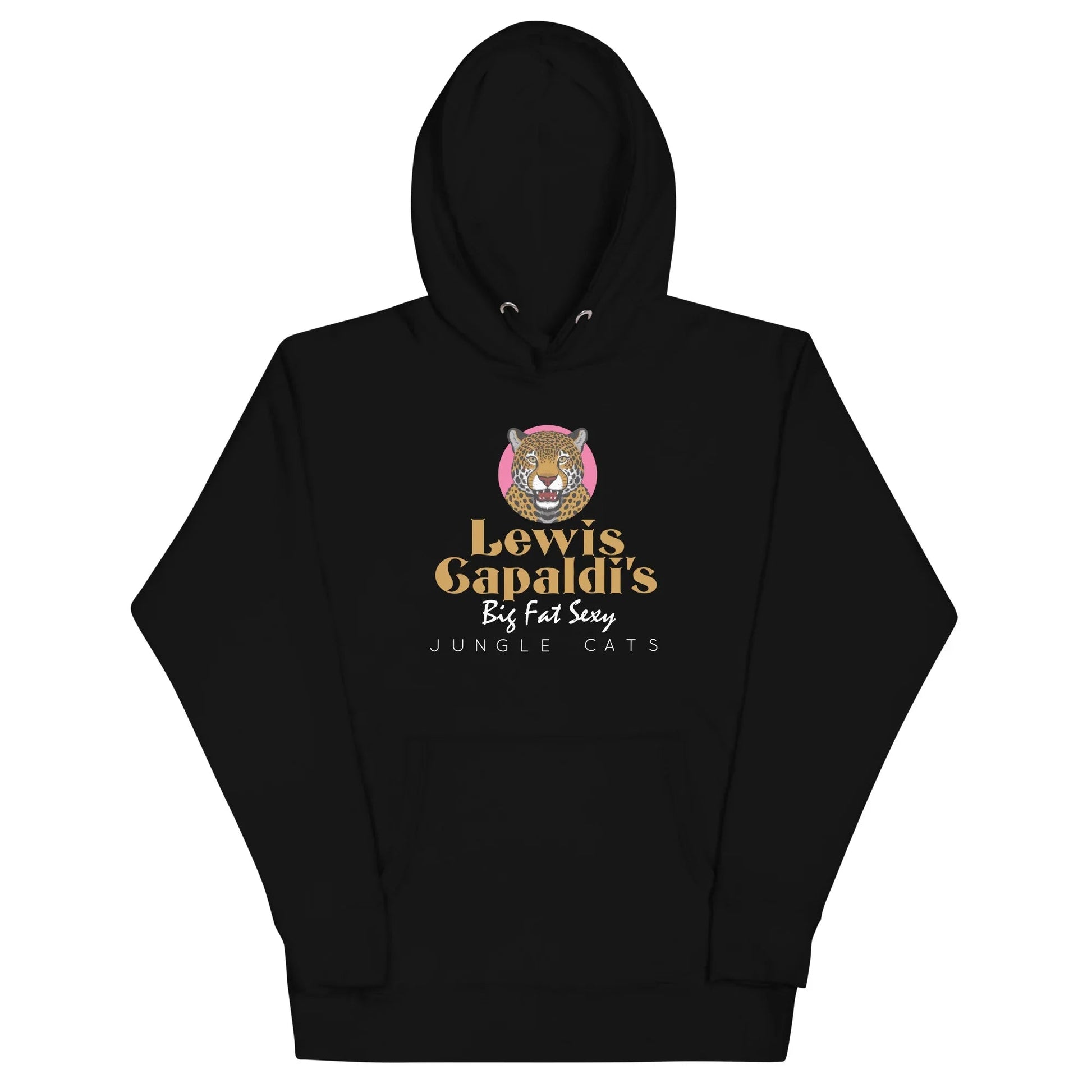 Lewis Capaldi "Big Fat Sexy Jungle Cats" Graphic Hoodie - Unisex Cotton Fleece Alcyone213k