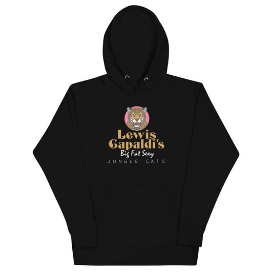 Lewis Capaldi "Big Fat Sexy Jungle Cats" Graphic Hoodie - Unisex Cotton Fleece Alcyone213k