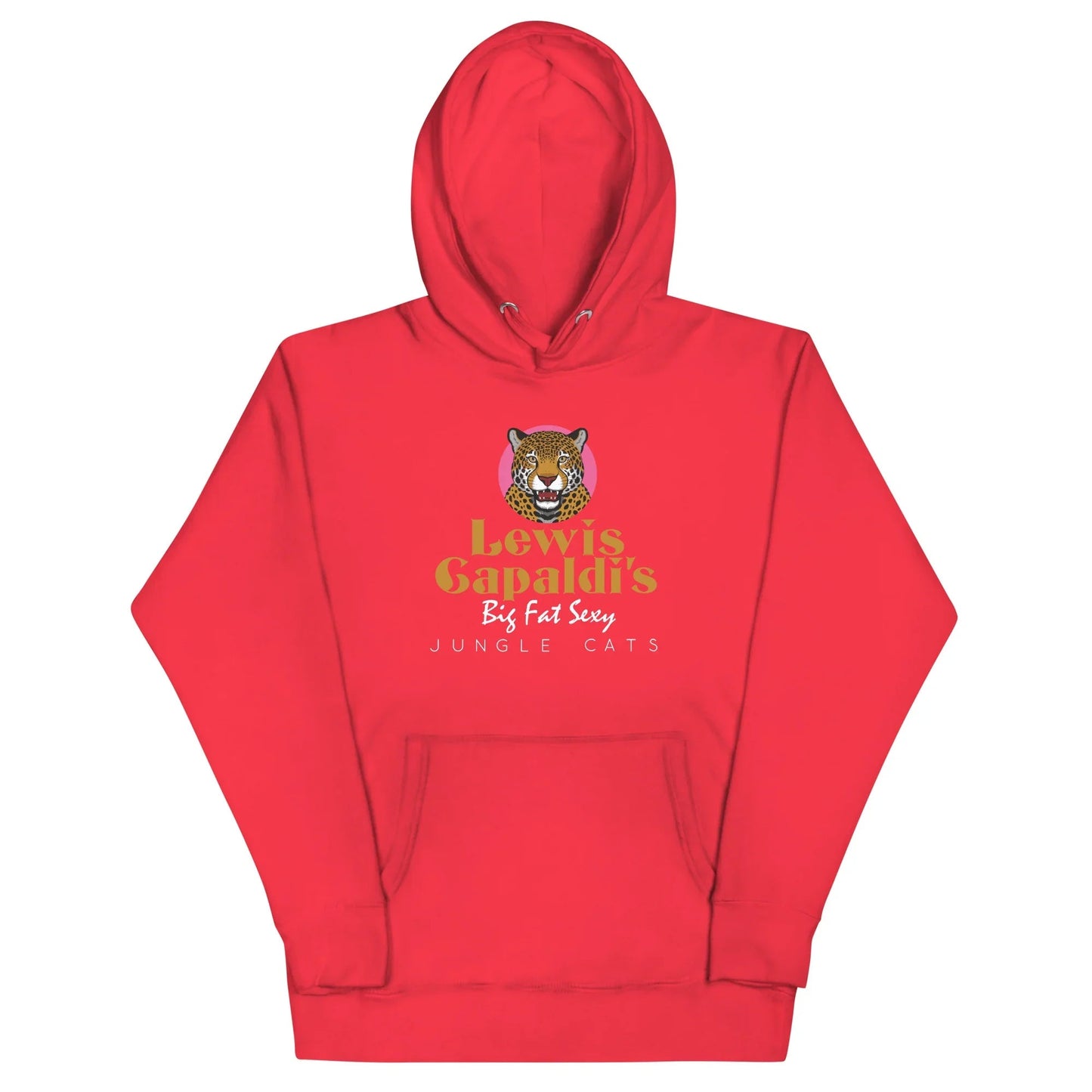 Lewis Capaldi "Big Fat Sexy Jungle Cats" Graphic Hoodie - Unisex Cotton Fleece Alcyone213k