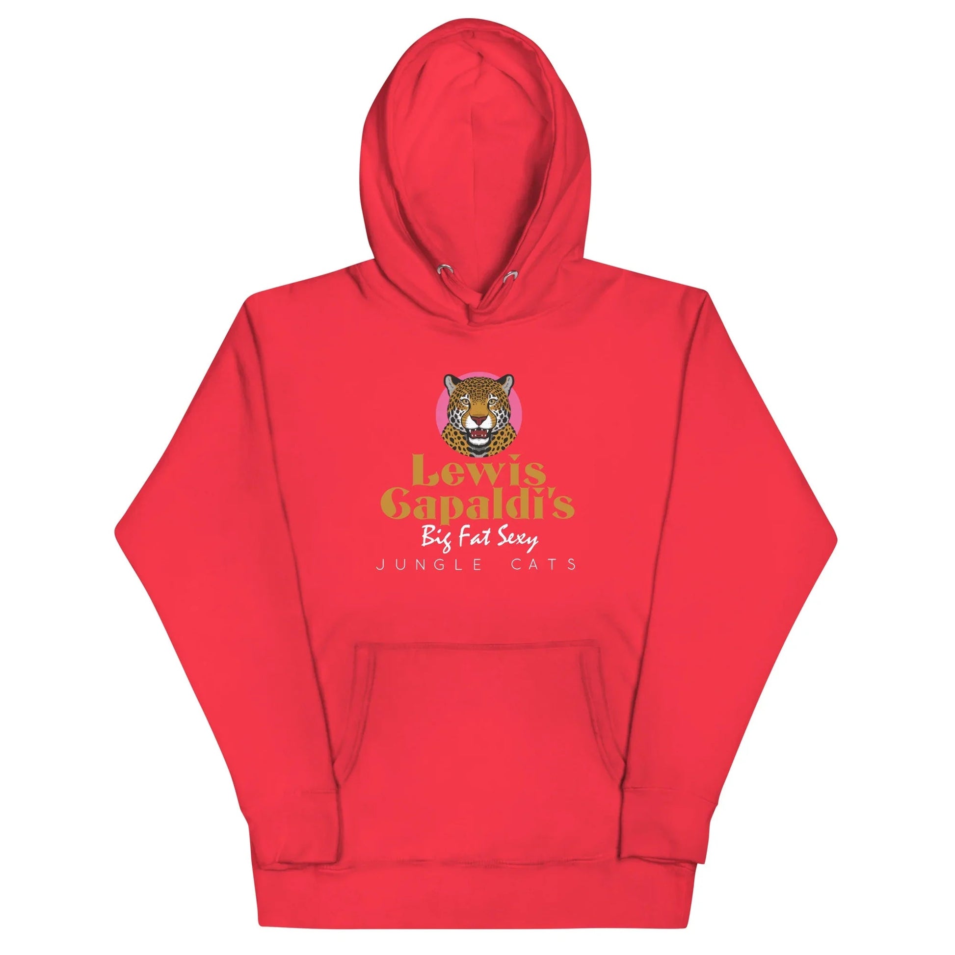Lewis Capaldi "Big Fat Sexy Jungle Cats" Graphic Hoodie - Unisex Cotton Fleece Alcyone213k