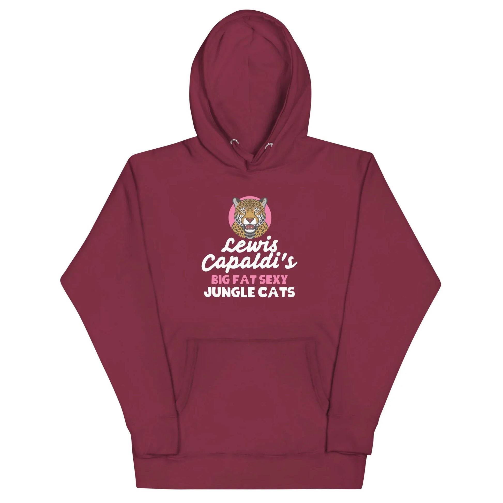 Lewis Capaldi Big Fat Sexy Jungle Cats Hoodie - Black Unisex Cotton Blend Alcyone213k