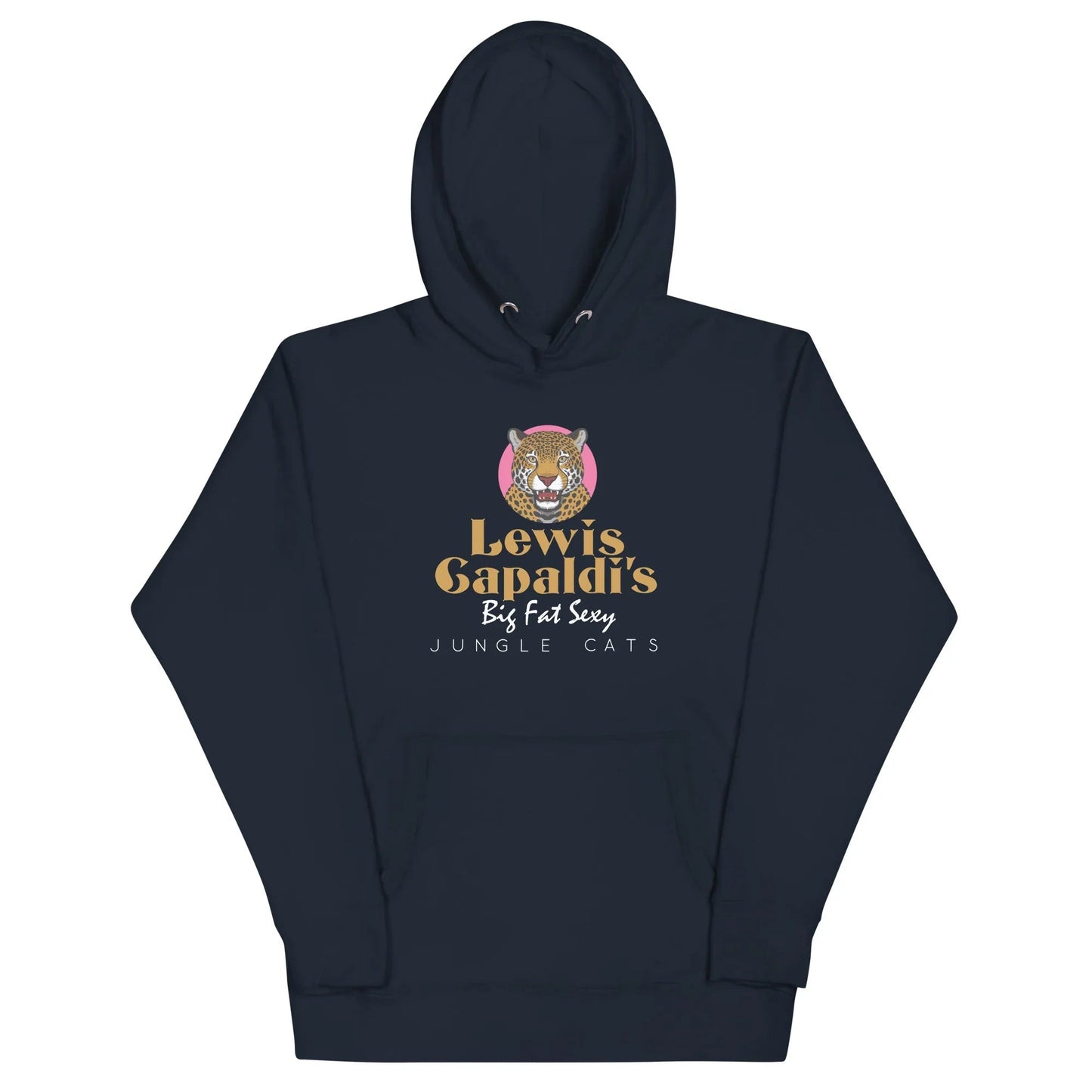Lewis Capaldi "Big Fat Sexy Jungle Cats" Graphic Hoodie - Unisex Cotton Fleece Alcyone213k