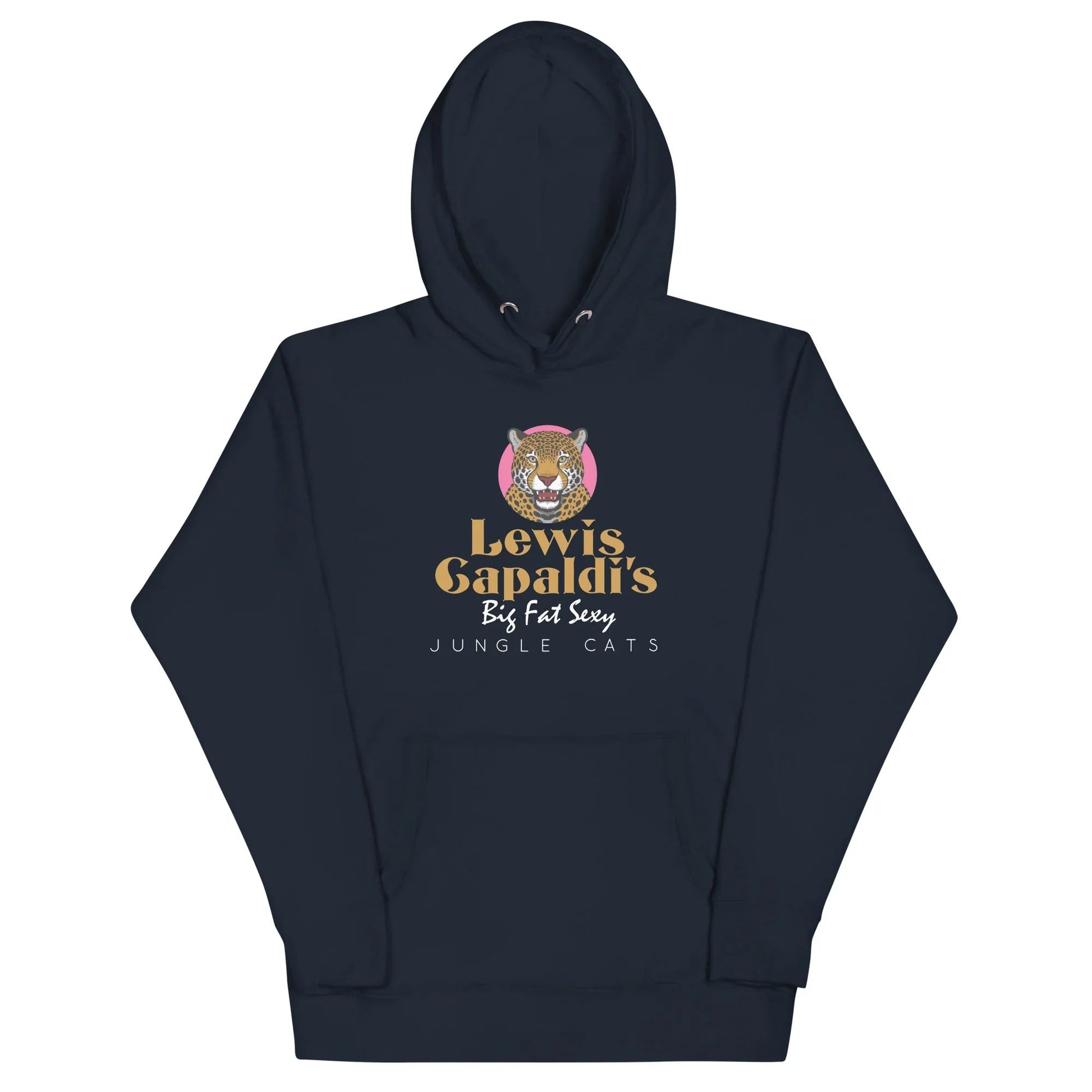 Lewis Capaldi "Big Fat Sexy Jungle Cats" Graphic Hoodie - Unisex Cotton Fleece Alcyone213k