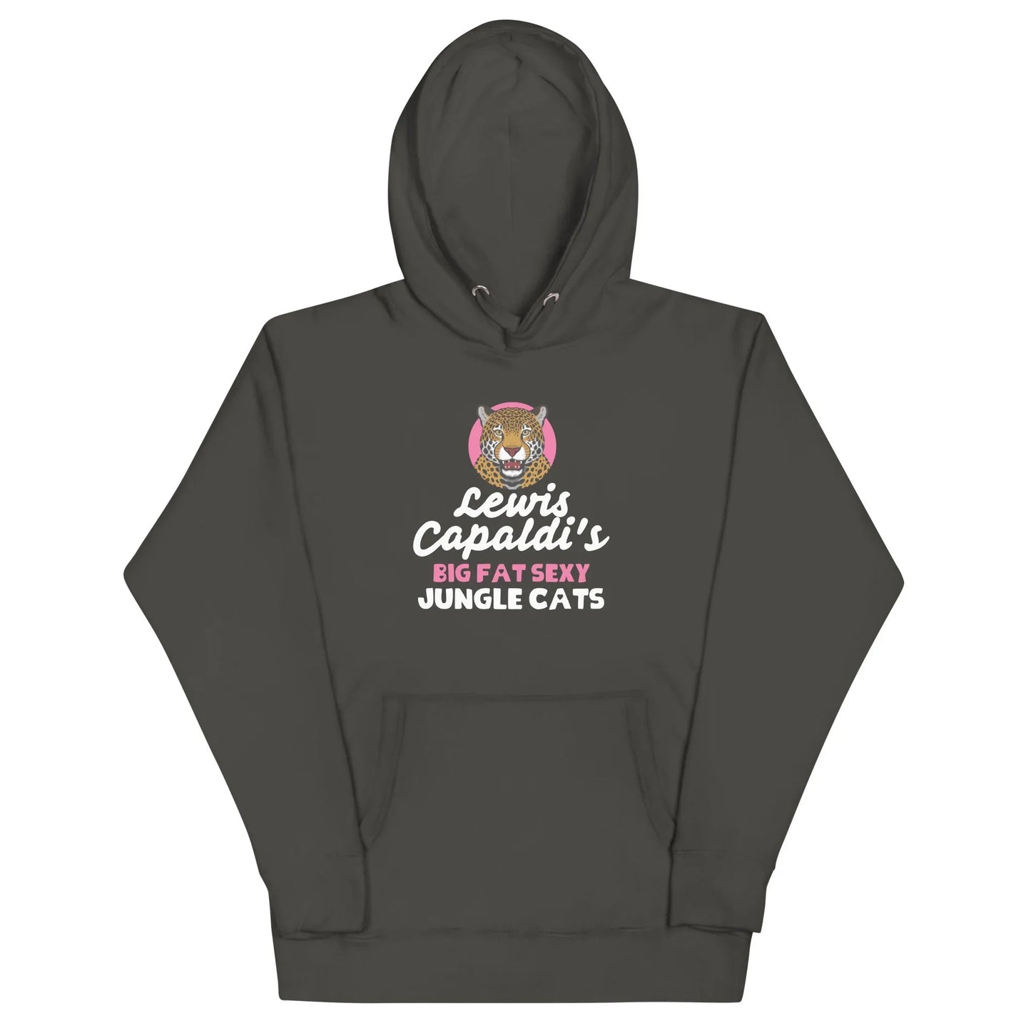 Lewis Capaldi Big Fat Sexy Jungle Cats Hoodie - Black Unisex Cotton Blend Alcyone213k