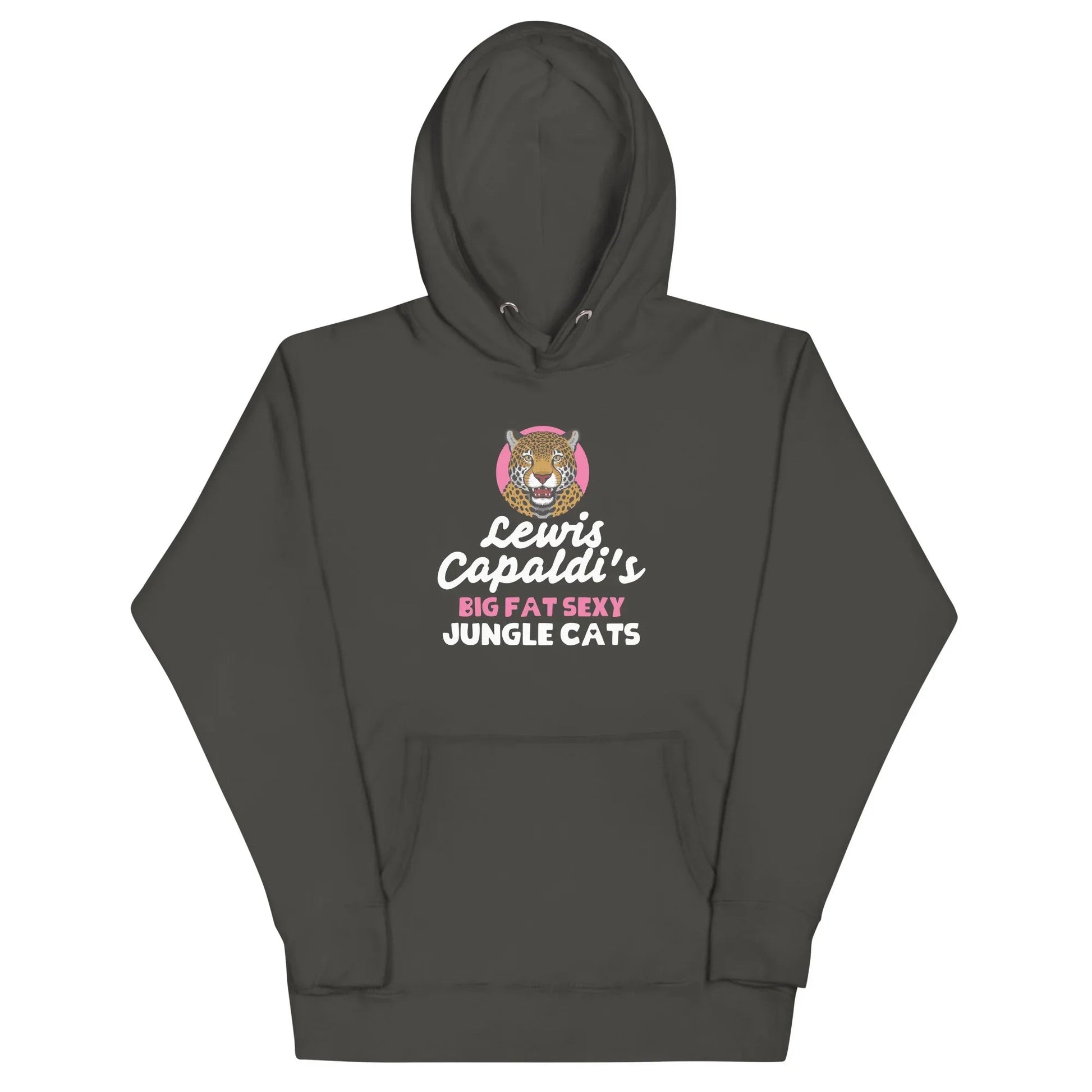 Lewis Capaldi Big Fat Sexy Jungle Cats Hoodie - Black Unisex Cotton Blend Alcyone213k