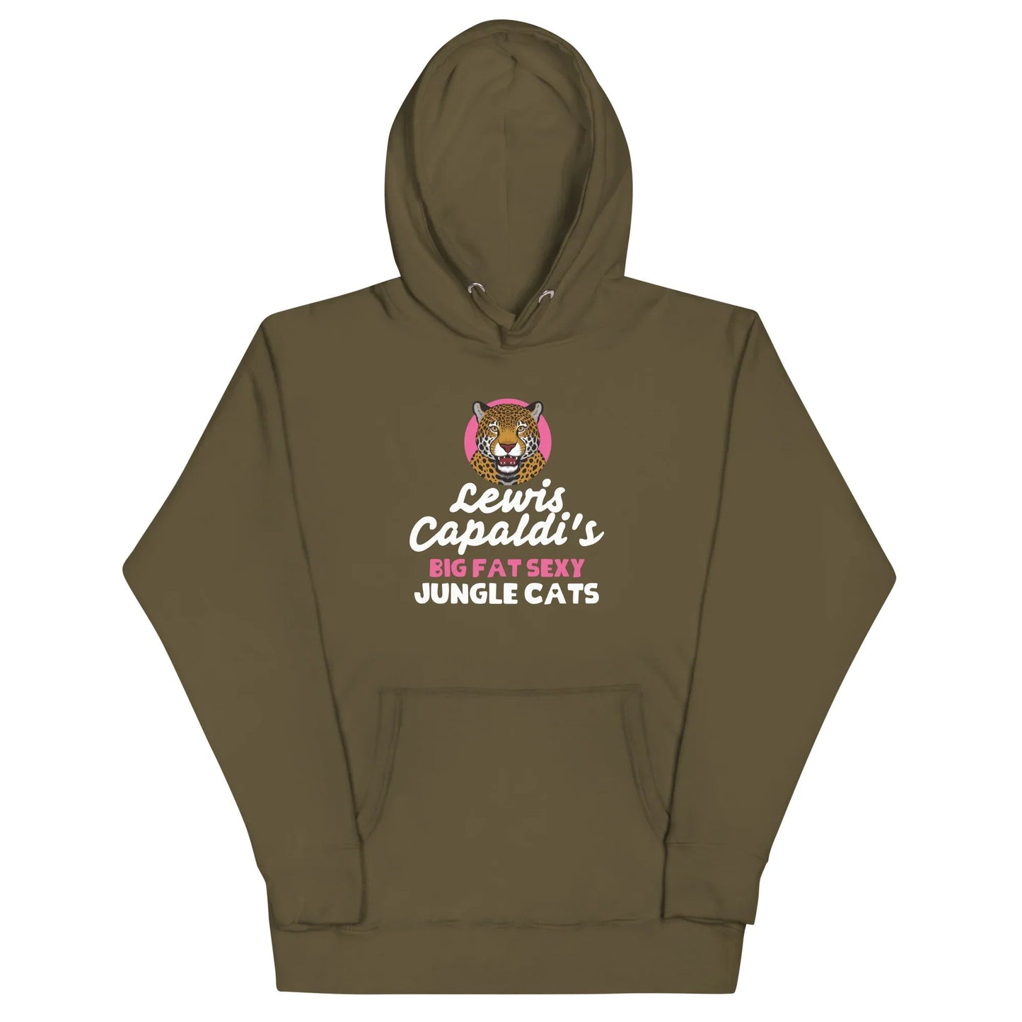 Lewis Capaldi Big Fat Sexy Jungle Cats Hoodie - Black Unisex Cotton Blend Alcyone213k