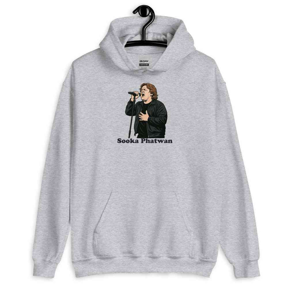 Lewis Capaldi Hoodie | Sooka Phatwan Red Cozy Unisex Apparel Alcyone213k