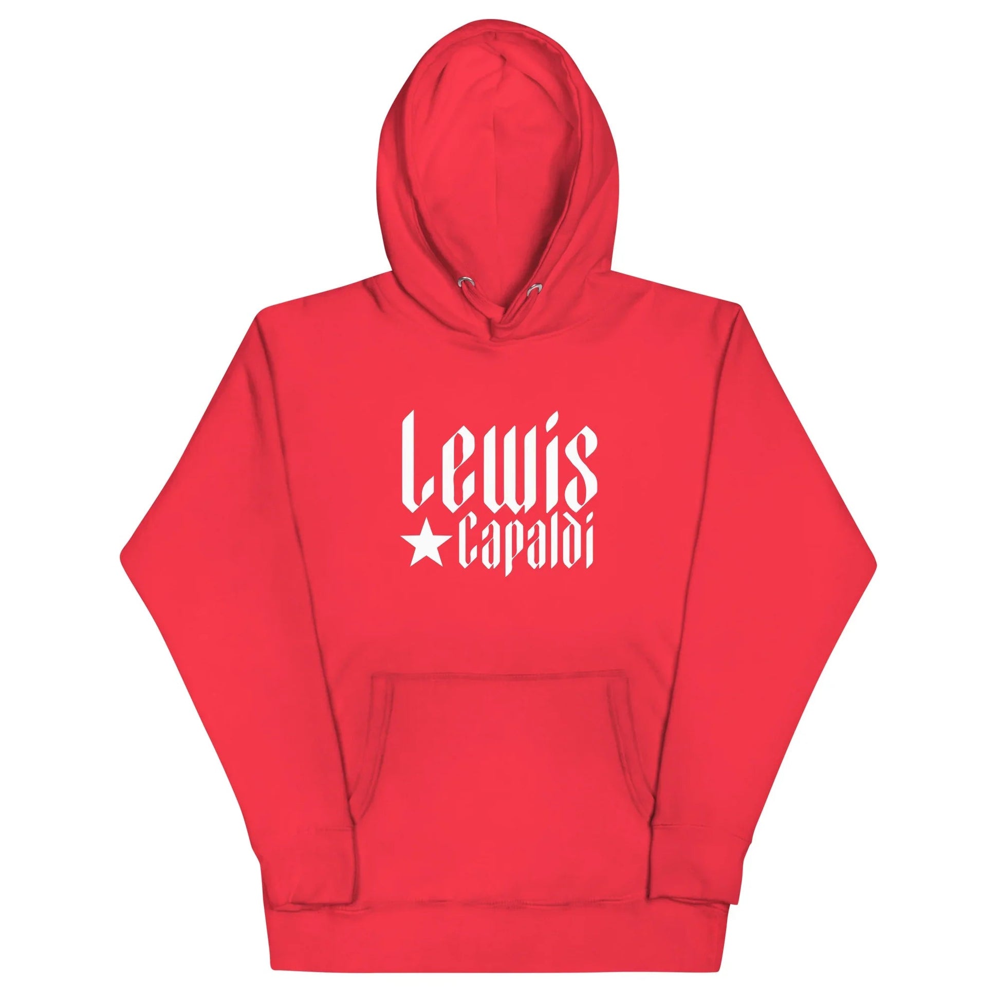 Lewis Capaldi Star Logo Hoodie - Black Cotton-Polyester Blend Unisex Fan Apparel Alcyone213k