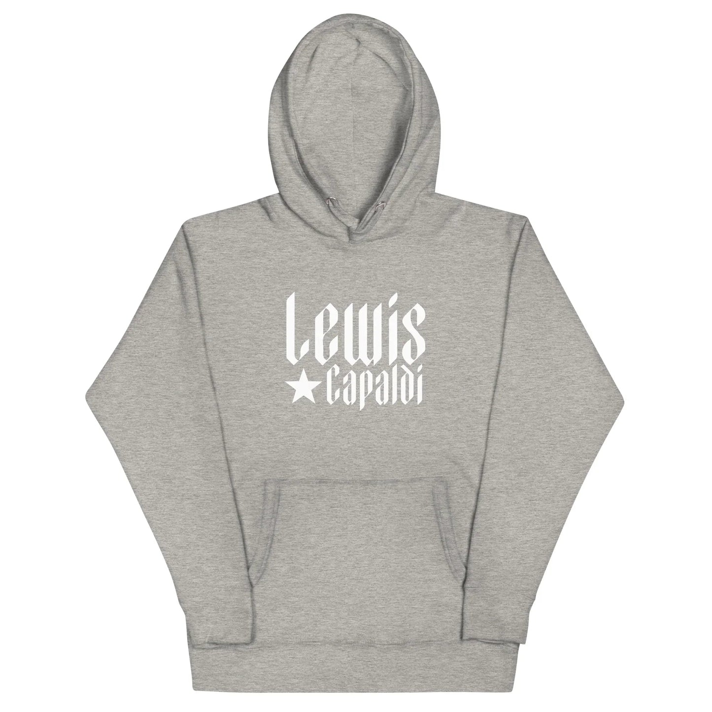 Lewis Capaldi Star Logo Hoodie - Black Cotton-Polyester Blend Unisex Fan Apparel Alcyone213k