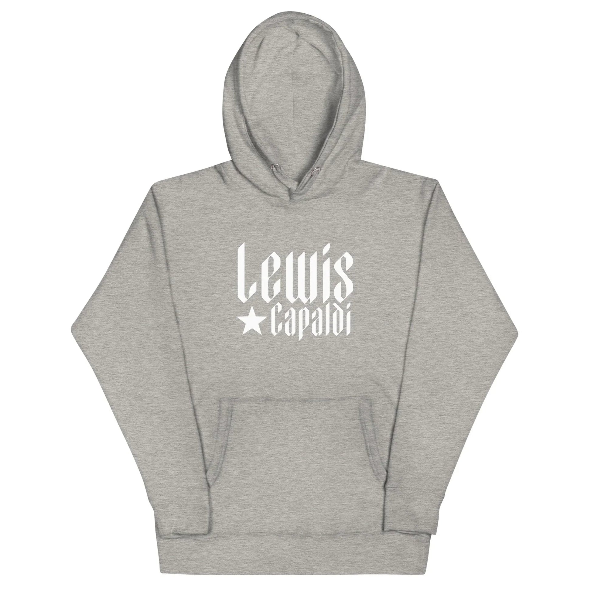 Lewis Capaldi Star Logo Hoodie - Black Cotton-Polyester Blend Unisex Fan Apparel Alcyone213k